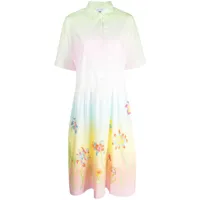 mira mikati robe-chemise à imprimé meadow of joy - multicolore