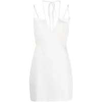 p.a.r.o.s.h. robe courte à bretelles multiples - blanc
