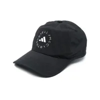 adidas by stella mccartney casquette à logo imprimé - noir