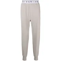 polo ralph lauren pantalon de pyjama à taille logo - gris