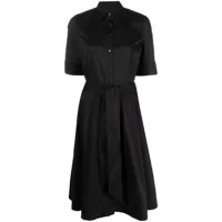 lauren ralph lauren robe-chemise à manches courtes - noir