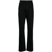 dunhill pantalon droit à coupe cinq poches - noir