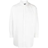 yohji yamamoto chemise à boutonnière - blanc