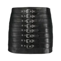 manokhi minijupe à ceintures multiples - noir