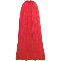balenciaga robe longue à design plissé - 6400 -red