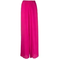 federica tosi pantalon ample à taille élastiquée - rose