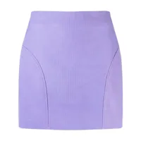 remain minijupe en velours côtelé - violet