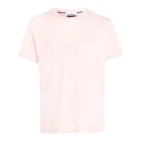 stone island t-shirt en coton à logo imprimé - rose