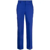 p.a.r.o.s.h. pantalon droit à plis marqués - bleu