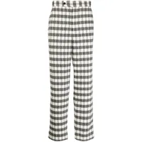 bode pantalon à motif géométrique - blanc
