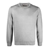 canali pull en maille fine - gris