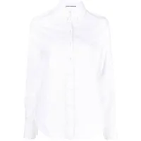 rabanne chemise en coton biologique - blanc