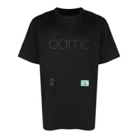 oamc t-shirt à logo imprimé - noir