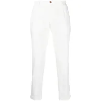 briglia 1949 pantalon de costume en coton - blanc