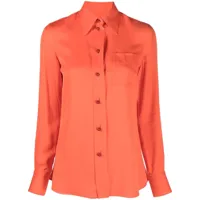 lanvin chemise à poche poitrine - orange