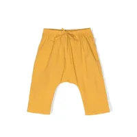 teddy & minou pantalon sarouel à lien de resserrage - jaune