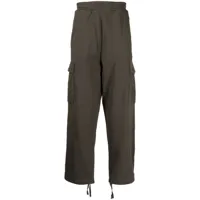 carhartt wip pantalon de jogging en coton à patch logo - vert