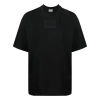 vtmnts t-shirt à patch logo - noir