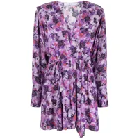 iro robe courte madea à fleurs - violet