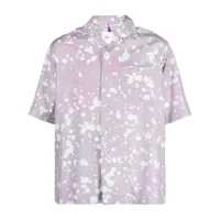 oamc chemise kurt à effet taches de peinture - violet
