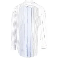 feng chen wang chemise à rayures - blanc
