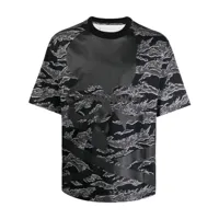 mastermind world t-shirt à imprimé camouflage - noir
