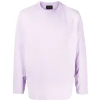 simone rocha t-shirt en coton à manches longues - violet