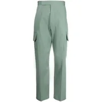 paul smith pantalon droit à poches à rabat - vert