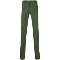 pt torino pantalon chino à coupe slim - vert