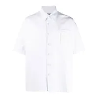 raf simons chemise à patch logo - blanc