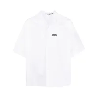 gcds chemise à logo imprimé - blanc