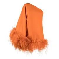 taller marmo robe courte piccolo ubud à une épaule - orange