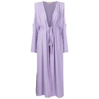 olympiah robe de plage jussi à taille nouée - violet