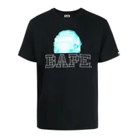 a bathing ape® t-shirt à logo imprimé - noir