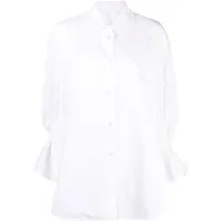 jnby chemise en coton à coupe oversize - blanc