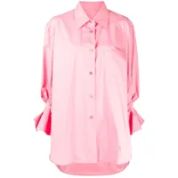 jnby chemise en coton à coupe oversize - rose