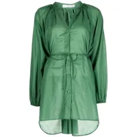 faithfull the brand robe courte lucita à boutonnière - vert