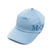 alexander mcqueen casquette à logo brodé - bleu