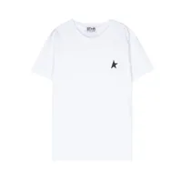 golden goose kids t-shirt à logo imprimé - blanc