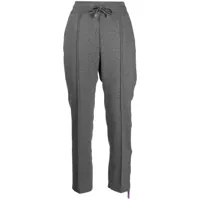 madison.maison pantalon en maille à bandes contrastantes - gris