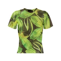 louisa ballou t-shirt à imprimé 0-0-0 - vert