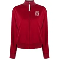 loewe veste zippée à logo brodé - rouge