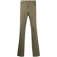 corneliani pantalon de costume à plis marqués - vert