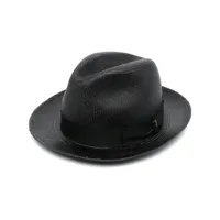 borsalino chapeau à détail de nœud - noir