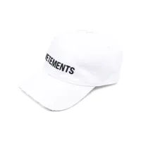 vetements casquette à logo brodé - blanc