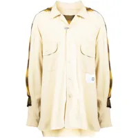 maison mihara yasuhiro chemise back covered en coton - jaune