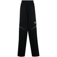vetements pantalon de jogging à logo brodé - noir