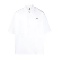 oamc chemise à logo brodé - blanc