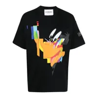 iceberg t-shirt en coton à imprimé graphique - noir