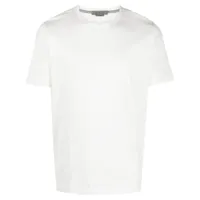 corneliani t-shirt en coton à manches courtes - blanc